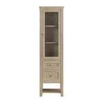 Breckenridge Linen Cabinet Whitewashed Oak
