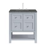 Breckenridge 30IN Single Vanity Serenity Blue w/ 3 CM Parisien Bleu Quartz Top