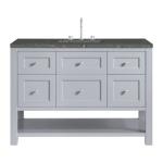 Breckenridge 48IN Single Vanity Serenity Blue w/ 3 CM Parisien Bleu Quartz Top