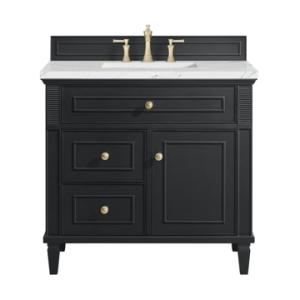 Lorelai 36IN Single Vanity Black Onyx w/ Ethereal Noctis Top