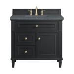 Lorelai 36IN Single Vanity Black Onyx w/ Parisien Bleu Top