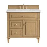 Lorelai 36IN Single Vanity Light Natural Oak w/ 3 CM Ethereal Noctis Silestone Top