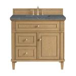 Lorelai 36IN Single Vanity Light Natural Oak w/ 3 CM Parisien Bleu Silestone Top