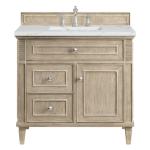 Lorelai 36IN Single Vanity Whitewashed Oak w/ 3 CM Ethereal Noctis Silestone Top