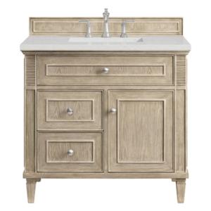 Lorelai 36IN Single Vanity Whitewashed Oak w/ 3 CM Lime Delight Silestone Top
