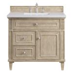 Lorelai 36IN Single Vanity Whitewashed Oak w/ 3 CM White Zeus Silestone Top