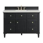Lorelai 48IN Single Vanity Black Onyx w/ 3 CM Lime Delight Silestone Top