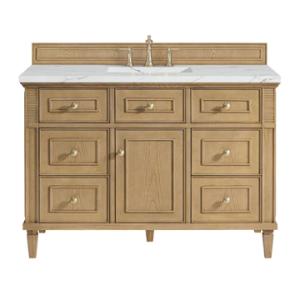 Lorelai 48IN Single Vanity Light Natural Oak w/ 3 CM Ethereal Noctis Silestone Top
