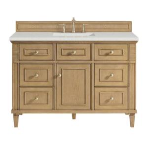 Lorelai 48IN Single Vanity Light Natural Oak w/ 3 CM Lime Delight Silestone Top