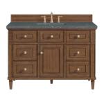 Lorelai 48IN Single Vanity Mid-Century Walnut w/ 3 CM Parisien Bleu Silestone Top