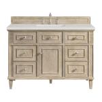 Lorelai 48IN Single Vanity Whitewashed Oak w/ 3 CM Lime Delight Silestone Top