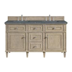 Lorelai 60IN Double Vanity Whitewashed Oak w/ 3 CM Parisien Bleu Silestone Top
