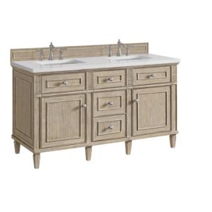 Lorelai 60IN Double Vanity Whitewashed Oak