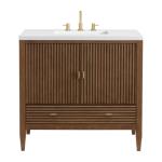 Myrrin 36IN Vanity Mid Century Walnut