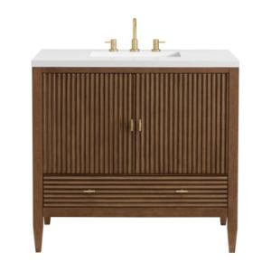 Myrrin 36IN Vanity Mid Century Walnut