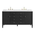 Myrrin 60IN Double Vanity Carbon Oak