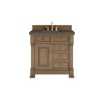 Brookfield 36IN Single Vanity Pecan w/ 3 CM Parisien Bleu Silestone Top