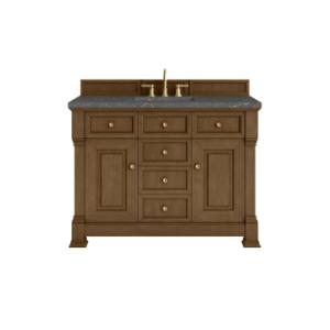 Brookfield 48IN Single Vanity Honey Oak w/ 3 CM Parisien Bleu Silestone Top