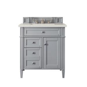 Brittany 30IN Single Vanity Urban Gray w/ 3 CM Lime Delight Silestone Top