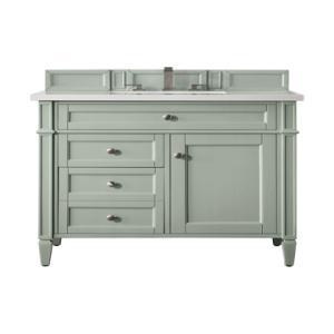 Brittany 36IN Single Vanity Sage Green w/ 3 CM White Zeus Silestone Top