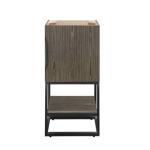 Columbia 24IN Single Vanity Cabinet Ash Gray Matte Black