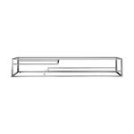 72IN Cabinet base for Columbia Cabinets Satin Nickel