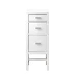 Addison 15IN Base Cabinet Glossy White w/ 3 CM White Zeus Silestone Top