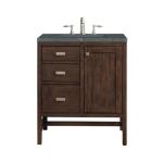 Addison 30IN Single Vanity Mid-Century Acacia w/ 3 CM Parisien Bleu Silestone Top