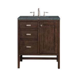 Addison 30IN Single Vanity Mid-Century Acacia w/ 3 CM Parisien Bleu Silestone Top
