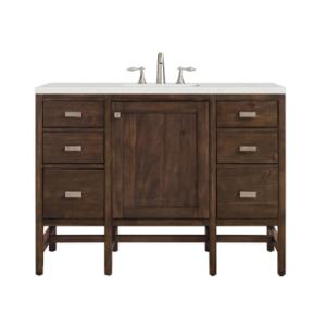 Addison 48IN Single Vanity Mid-Century Acacia w/ 3 CM Lime Delight Silestone Top