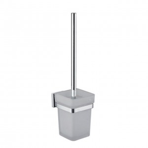 Aqua Nuon Toilet Brush with Frosted Glass Cup
