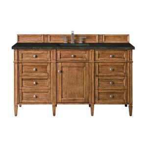 Brittany 60" Single Vanity, Saddle Brown, w/ 3 CM Phantome Eclos Top