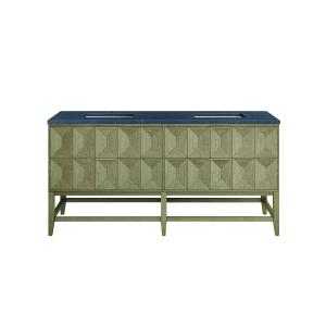 Emmeline 72" Double Vanity, Pebble Oak w/ 3 CM Charcoal Soapstone Top