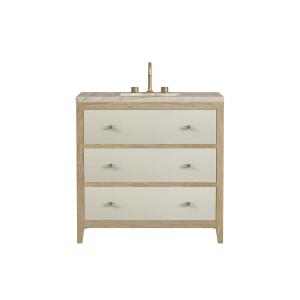 Celeste 36" Single Vanity, Sunwashed Oak with Embossed Shagreen, w/ 3 CM Tajnar Eclos Top