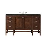 Addison 60" Single Vanity, Mid-Century Acacia, w/ 3 CM Phantome Eclos Top