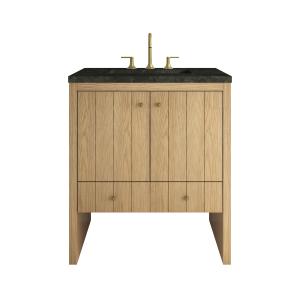 Hudson 30" Single Vanity, Light Natural Oak w/ 3 CM Phantome Eclos Top