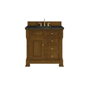 Brookfield 36" Single Vanity, Honey Oak, w/ 3 CM Phantome Eclos Top