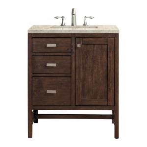 Addison 30" Single Vanity, Mid-Century Acacia, w/ 3 CM Tajnar Eclos Top