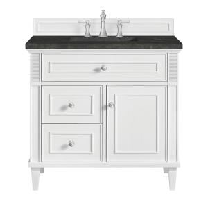 Lorelai 36" Single Vanity, Bright White, w/ 3 CM Phantome Eclos Top