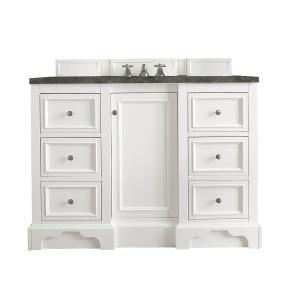 De Soto 48" Single Vanity, Bright White, w/ 3 CM Phantome Eclos Top