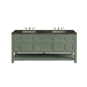 Breckenridge 72" Double Vanity, Smokey Celadon, w/ 3 CM Phantome Eclos Top