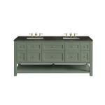 Breckenridge 72" Double Vanity, Smokey Celadon, w/ 3 CM Phantome Eclos Top