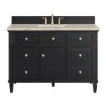 Lorelai 48" Single Vanity, Black Onyx, w/ 3 CM Tajnar Eclos Top