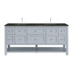 Breckenridge 72" Double Vanity, Serenity Blue, w/ 3 CM Phantome Eclos Top