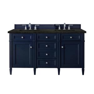 Brittany 60" Double Vanity, Victory Blue, w/ 3 CM Phantome Eclos Top