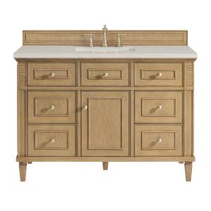 Lorelai 48" Single Vanity, Light Natural Oak, w/ 3 CM Siberian Silestone Top