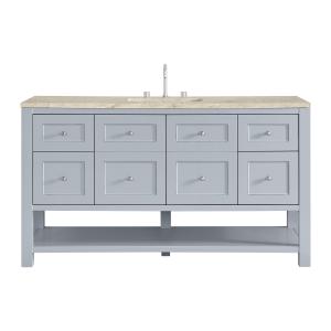 Breckenridge 60" Single Vanity, Serenity Blue, w/ 3 CM Tajnar Eclos Top