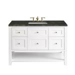 Breckenridge 48" Single Vanity, Bright White, w/ 3 CM Phantome Eclos Top