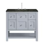 Breckenridge 36" Single Vanity, Serenity Blue, w/ 3 CM Phantome Eclos Top