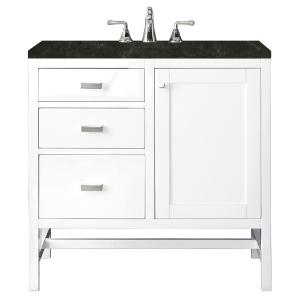 Addison 36" Single Vanity, Glossy White, w/ 3 CM Phantome Eclos Top